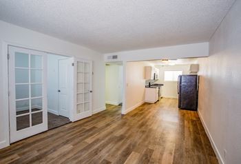 New wood-style flooring